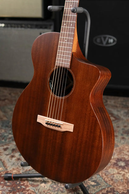 Martin SC-10E Modern Sapele Acoustic/Electric Guitar - Dark Mahogany with Softshell Gig Bag