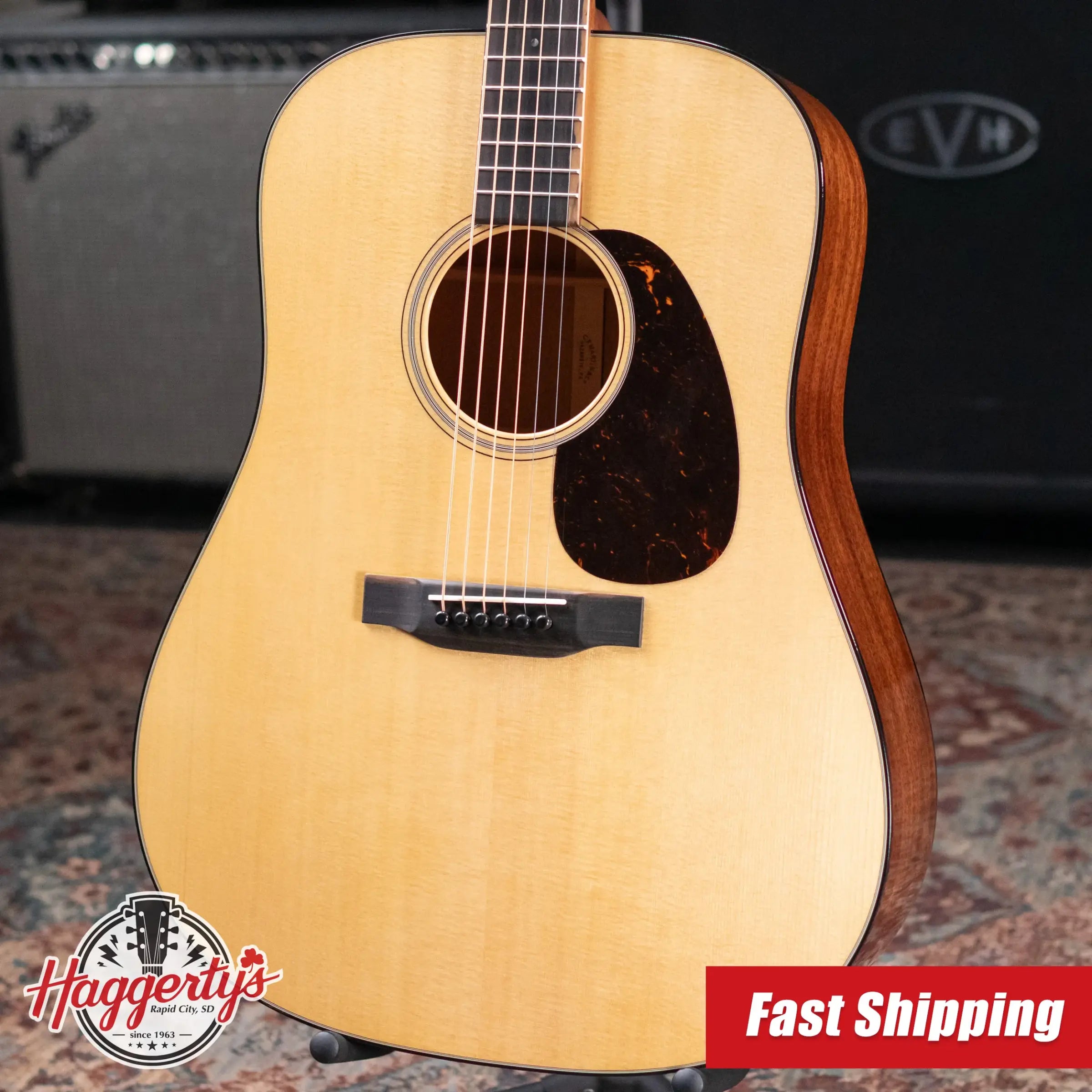 Martin Super D-18 Acoustic Guitar - Natural with Hardshell Case
