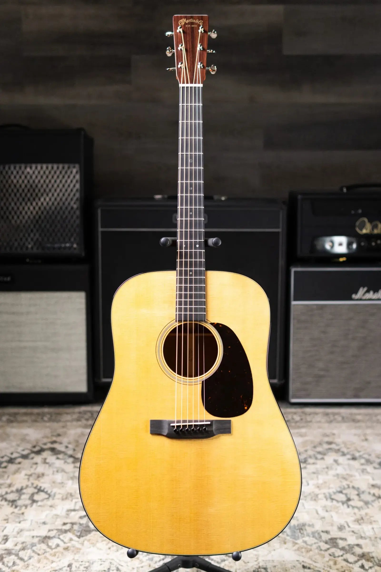 Martin Super D-18 Acoustic Guitar - Natural with Hardshell Case