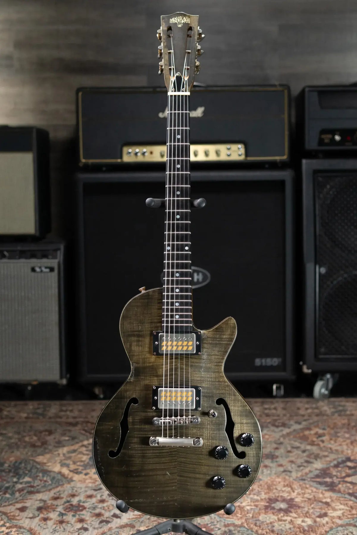 Maybach 2023 NAMM Masterbuilt Little Wing Electric Guitar - Charcoal with Hardshell Case - Used