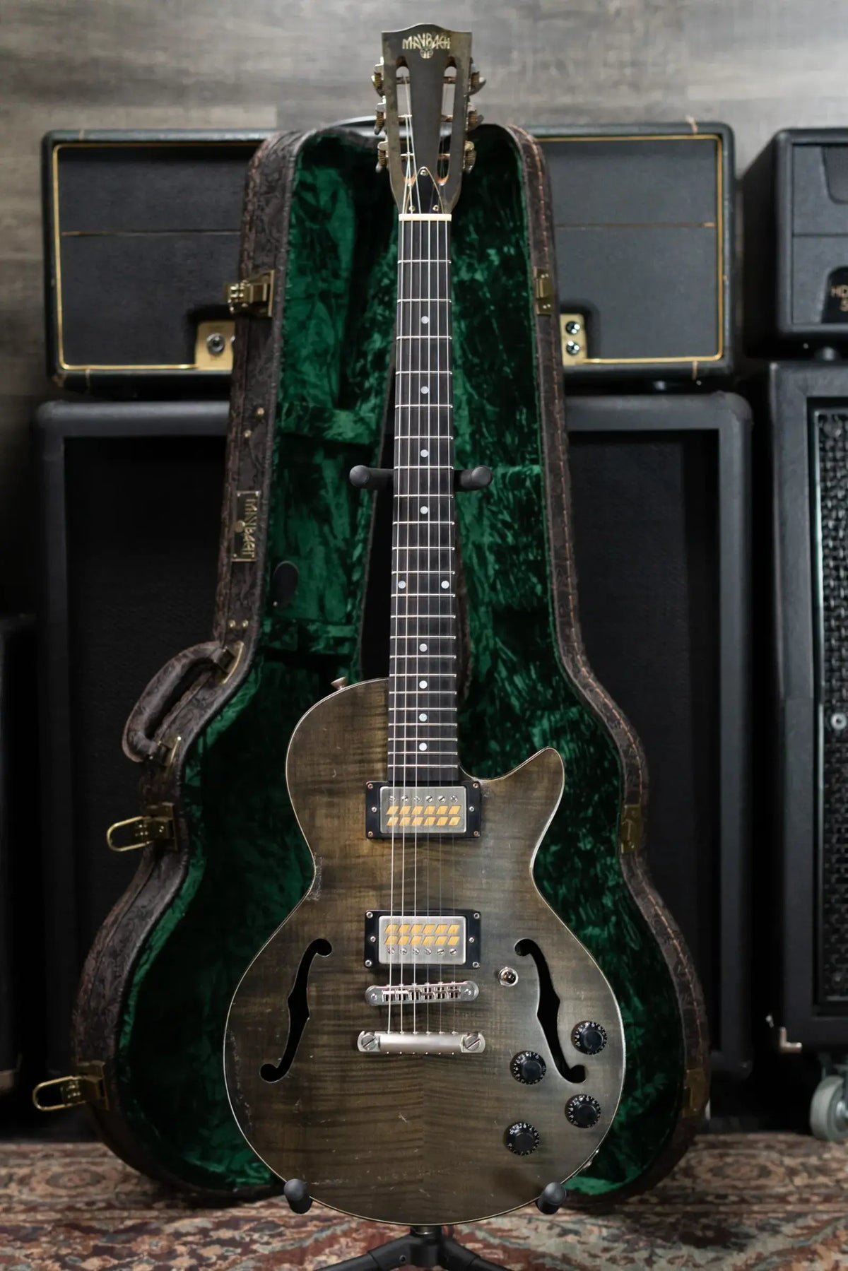 Maybach 2023 NAMM Masterbuilt Little Wing Electric Guitar - Charcoal with Hardshell Case - Used
