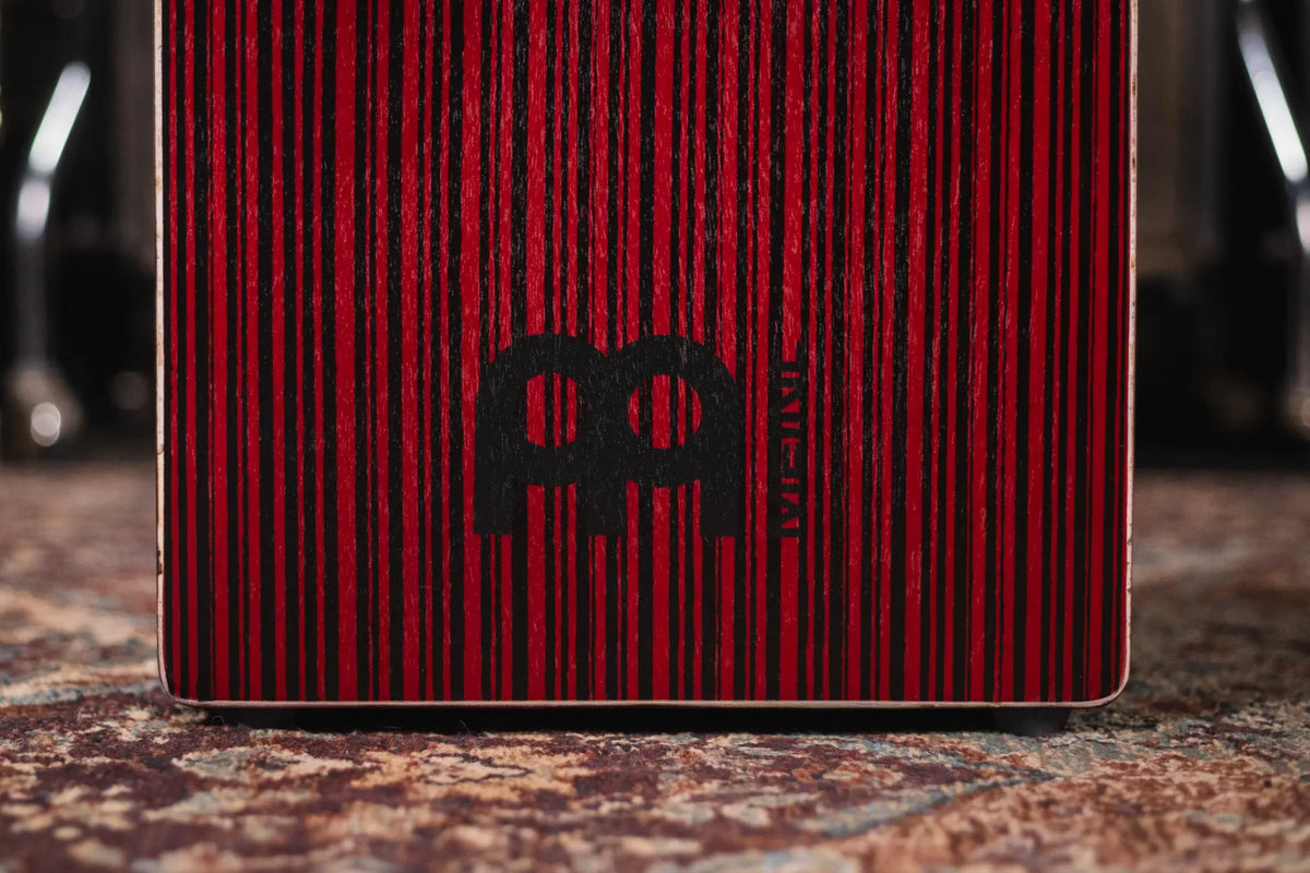Meinl Backbeat Bass Cajon Crimson Stripe haggertys 3