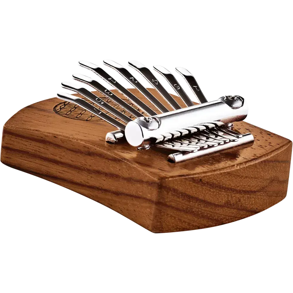 Meinl Sonic Energy Mini Kalimba, 8 notes, Red Zebrawood, Flower of Life