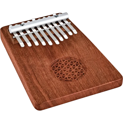 Meinl Sonic Energy Solid Kalimba, 10 notes, Zambesi Redwood, Flower of Life