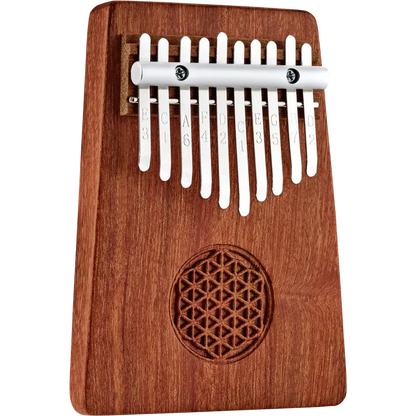 Meinl Sonic Energy Solid Kalimba, 10 notes, Zambesi Redwood, Flower of Life