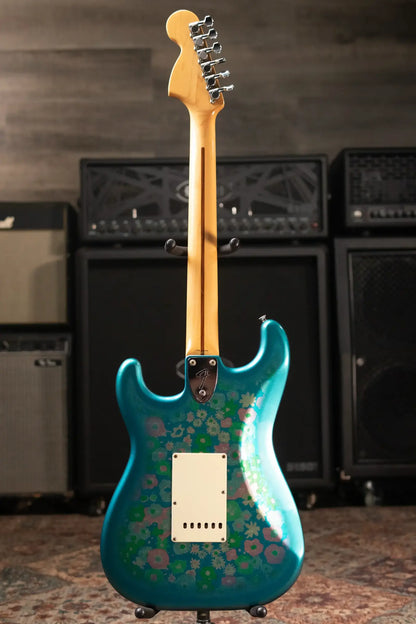 Mid-1980's Fender Stratocaster ST-72 Electric Guitar - Blue Flower with Hardshell Case - Used