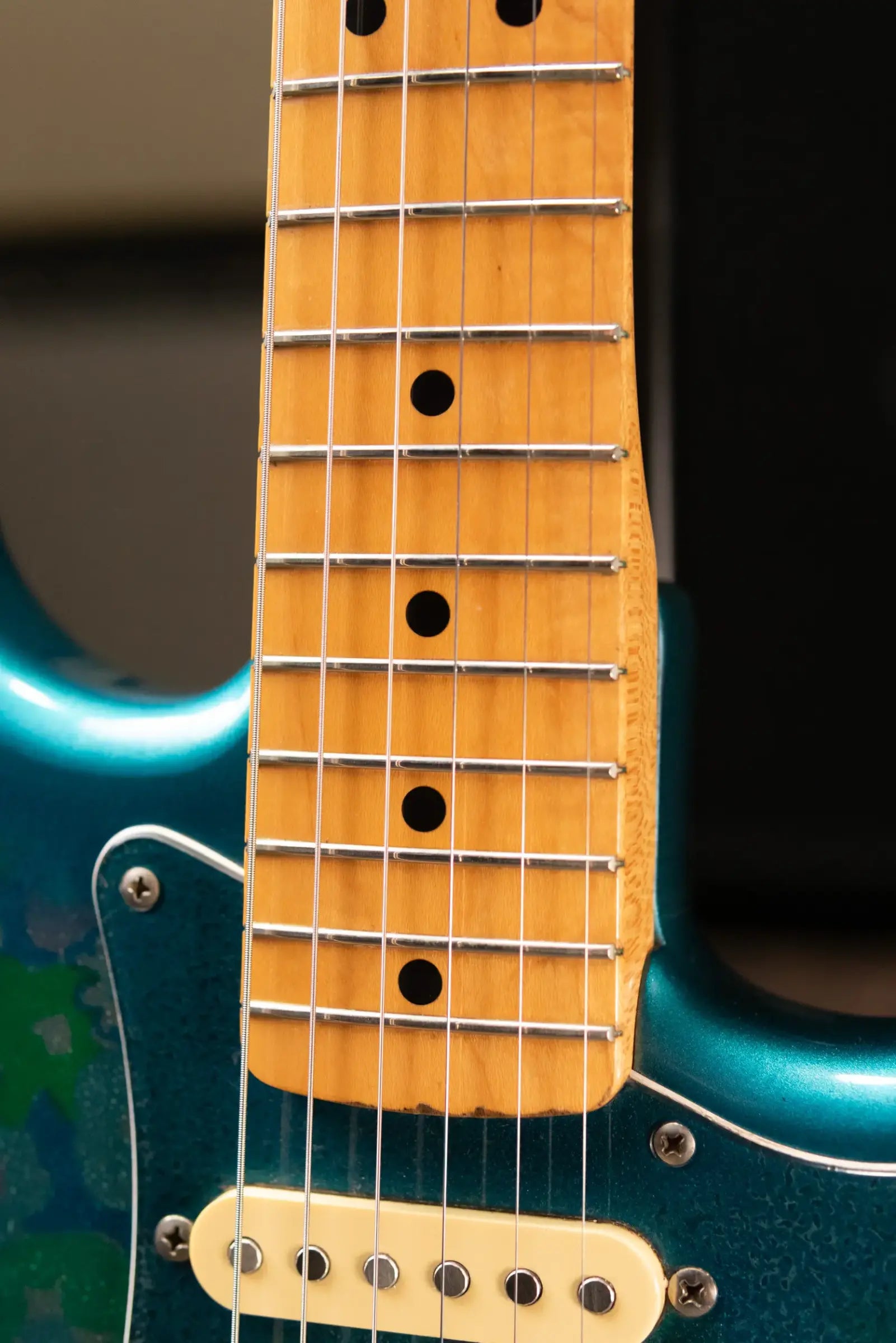 Mid-1980's Fender Stratocaster ST-72 Electric Guitar - Blue Flower with Hardshell Case - Used