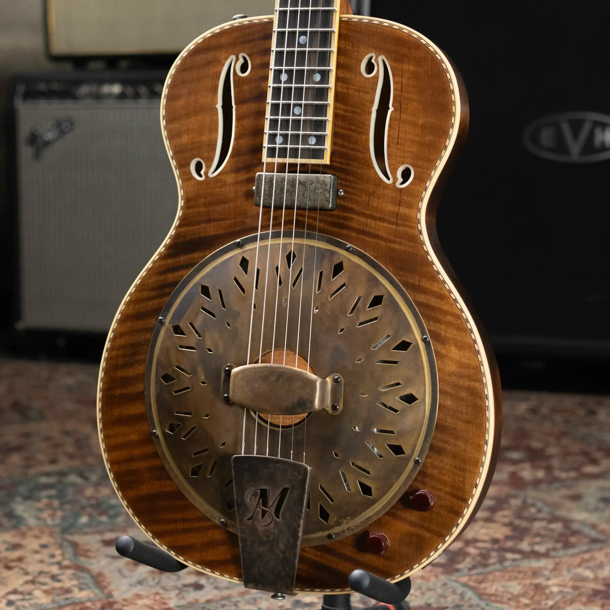 Mule Resophonic Mavis Custom Resonator-Electric Guitar with Hardshell Case - Used