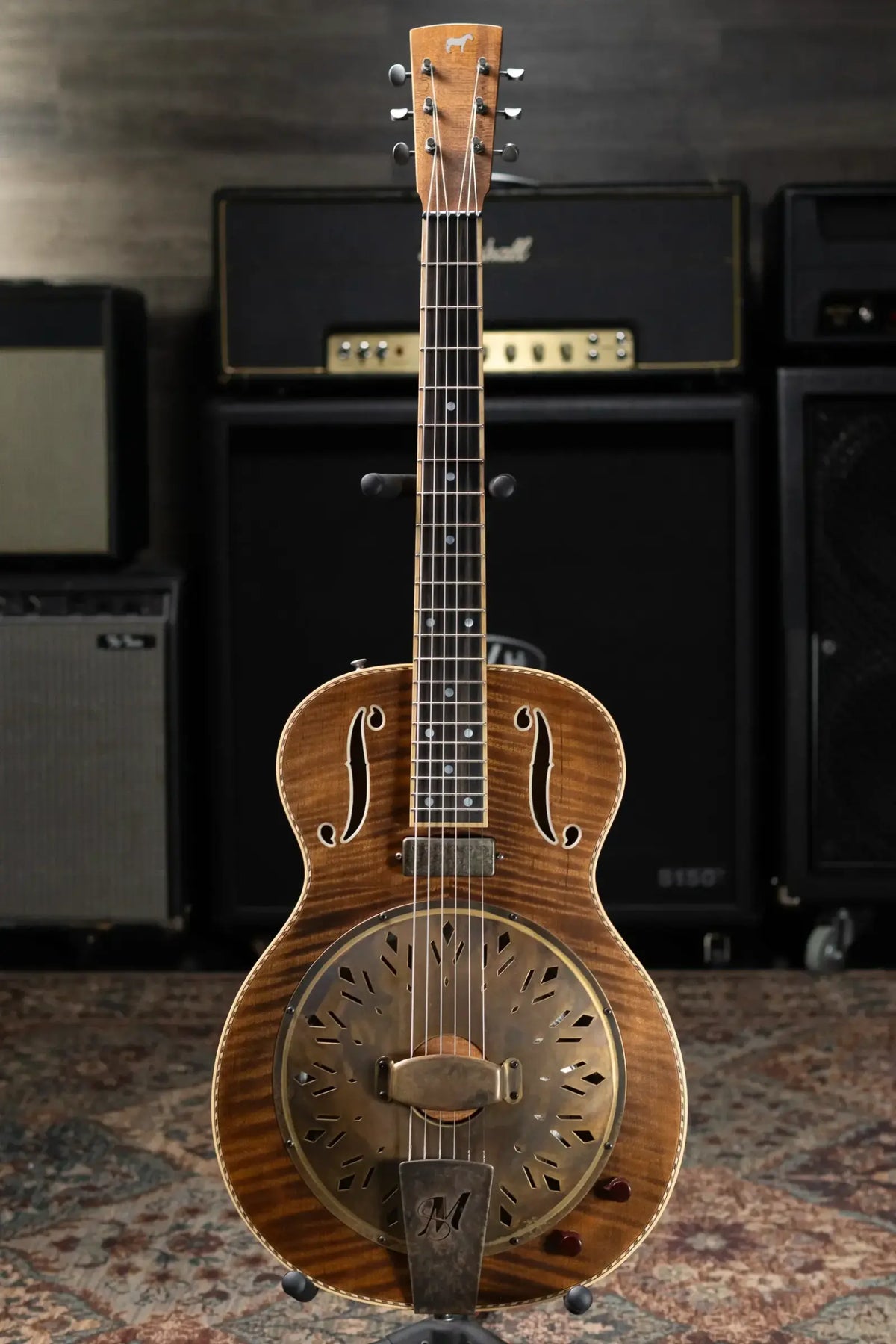 Mule Resophonic Mavis Custom Resonator-Electric Guitar with Hardshell Case - Used