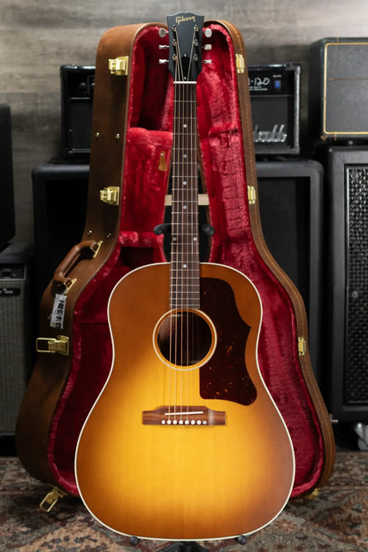 Gibson J-45 Faded '50s Acoustic/Electric Guitar - Faded Vintage Sunburst with Hardshell Case - B-Stock