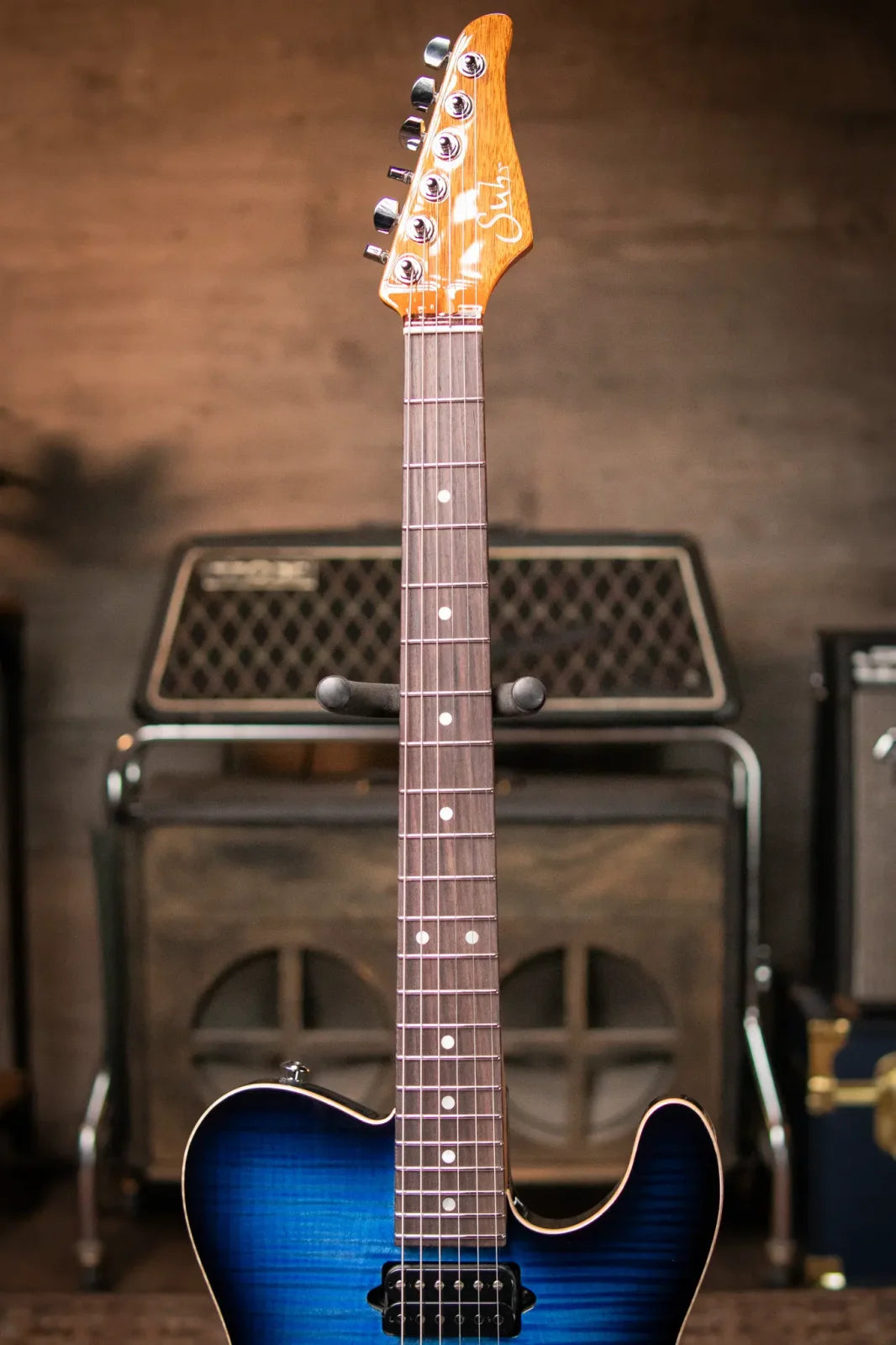 New 7 6 lbs Suhr Custom Shop Classic T Match Burst Edge Trans Whale Blue Burst haggertys 03
