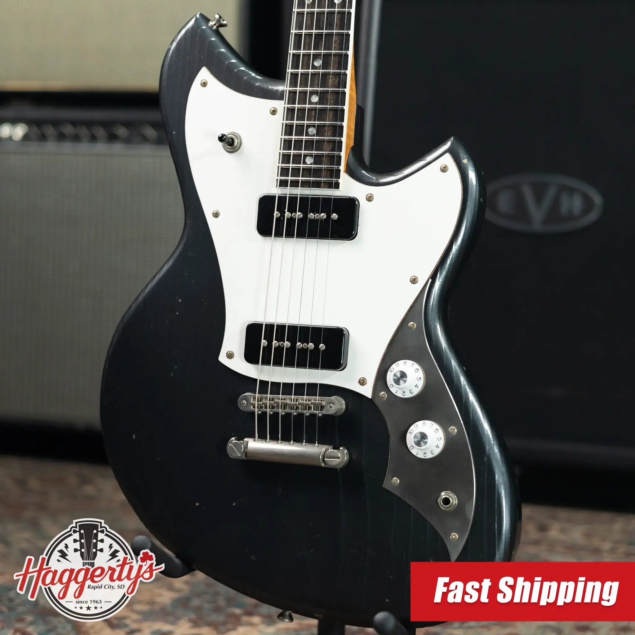 Novo Custom Serus P2 Electric Guitar - Charcoal Frost with Gig Bag