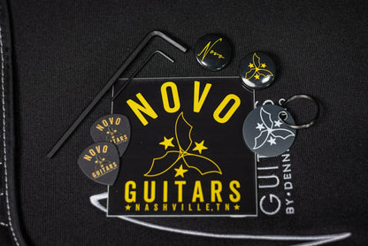 Novo Custom Serus TC Electric Guitar - Bull Black with Gig Bag