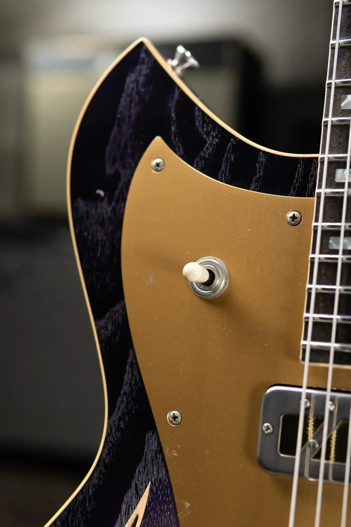 Novo Custom Shop Miris P2 Semi-Hollow Electric Guitar - Purple Stranger Burst with Gig Bag