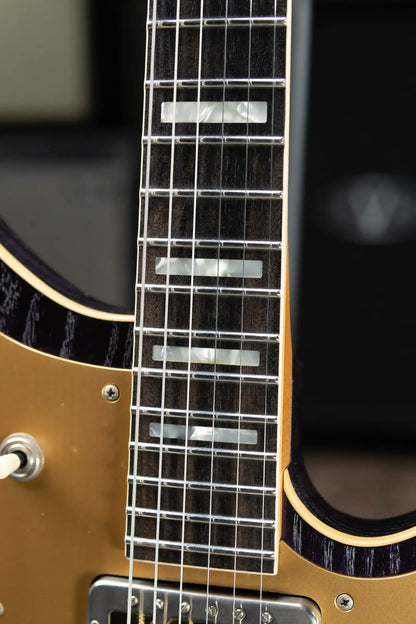 Novo Custom Shop Miris P2 Semi-Hollow Electric Guitar - Purple Stranger Burst with Gig Bag