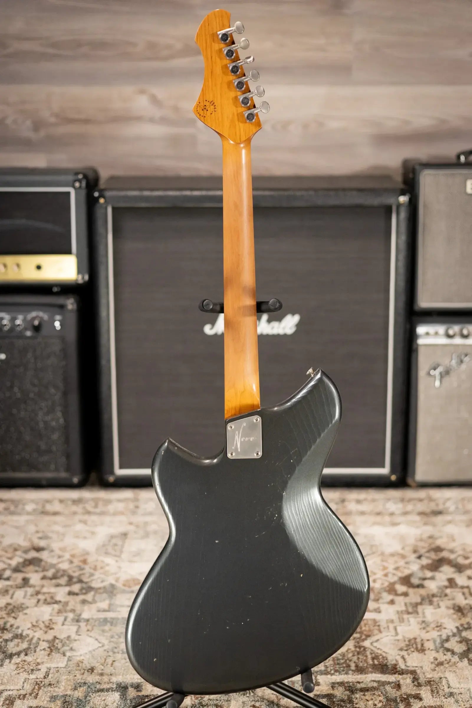 Novo Custom Shop Serus H2 Electric Guitar - Charcoal Frost with Gig Bag