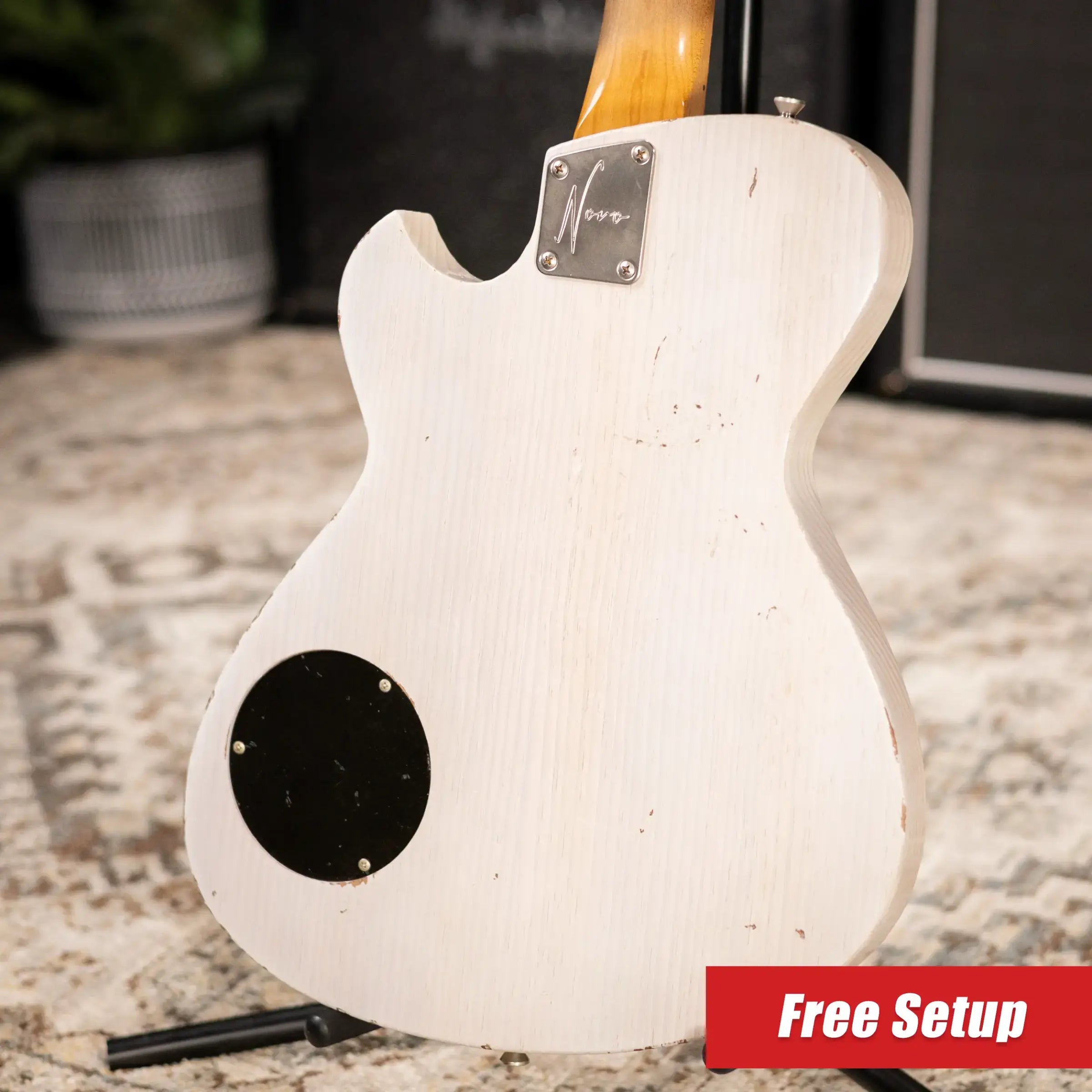 Novo Custom Shop Solus M1 Electric Guitar - Mary Kaye White with Gig Bag