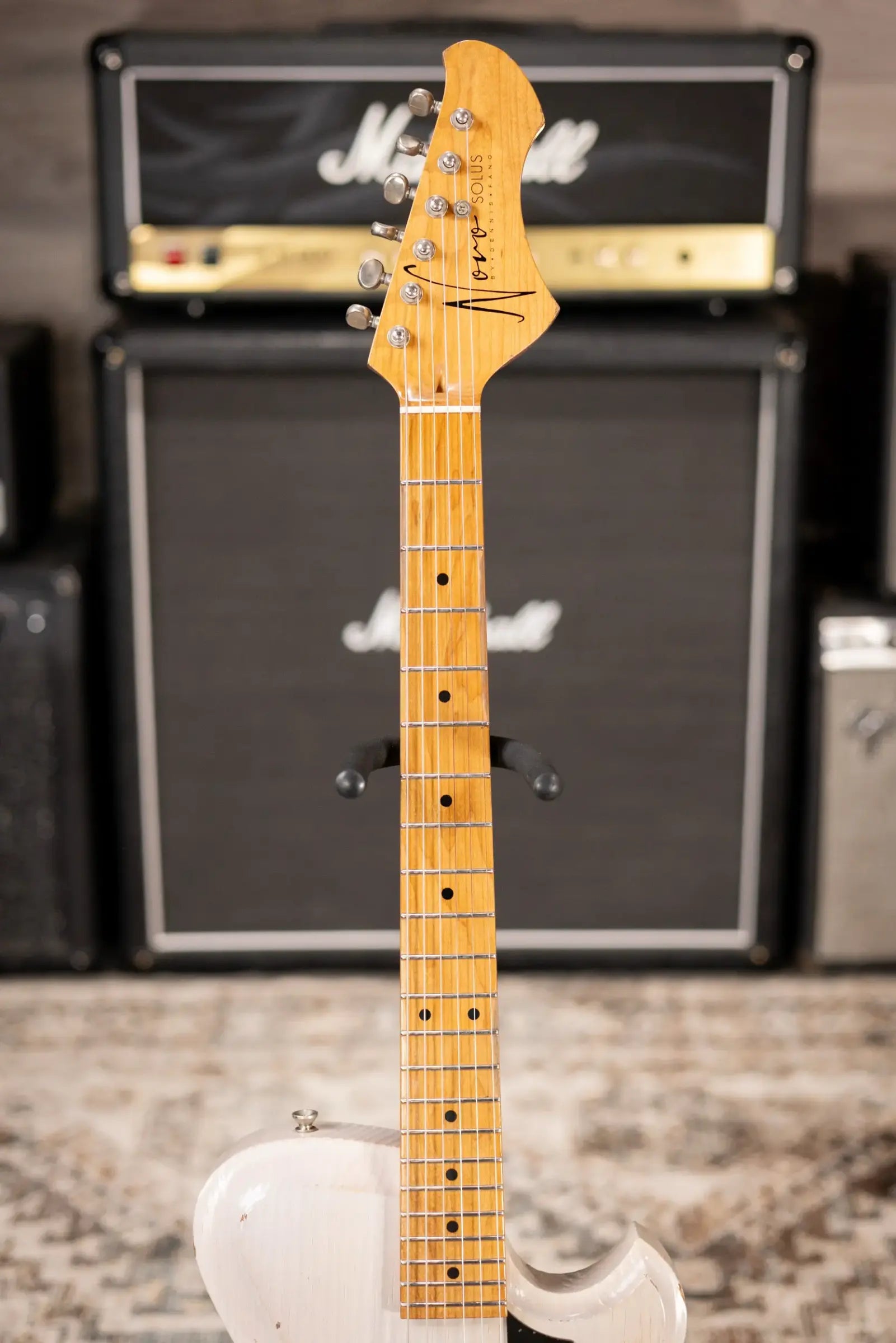 Novo Custom Shop Solus M1 Electric Guitar - Mary Kaye White with Gig Bag