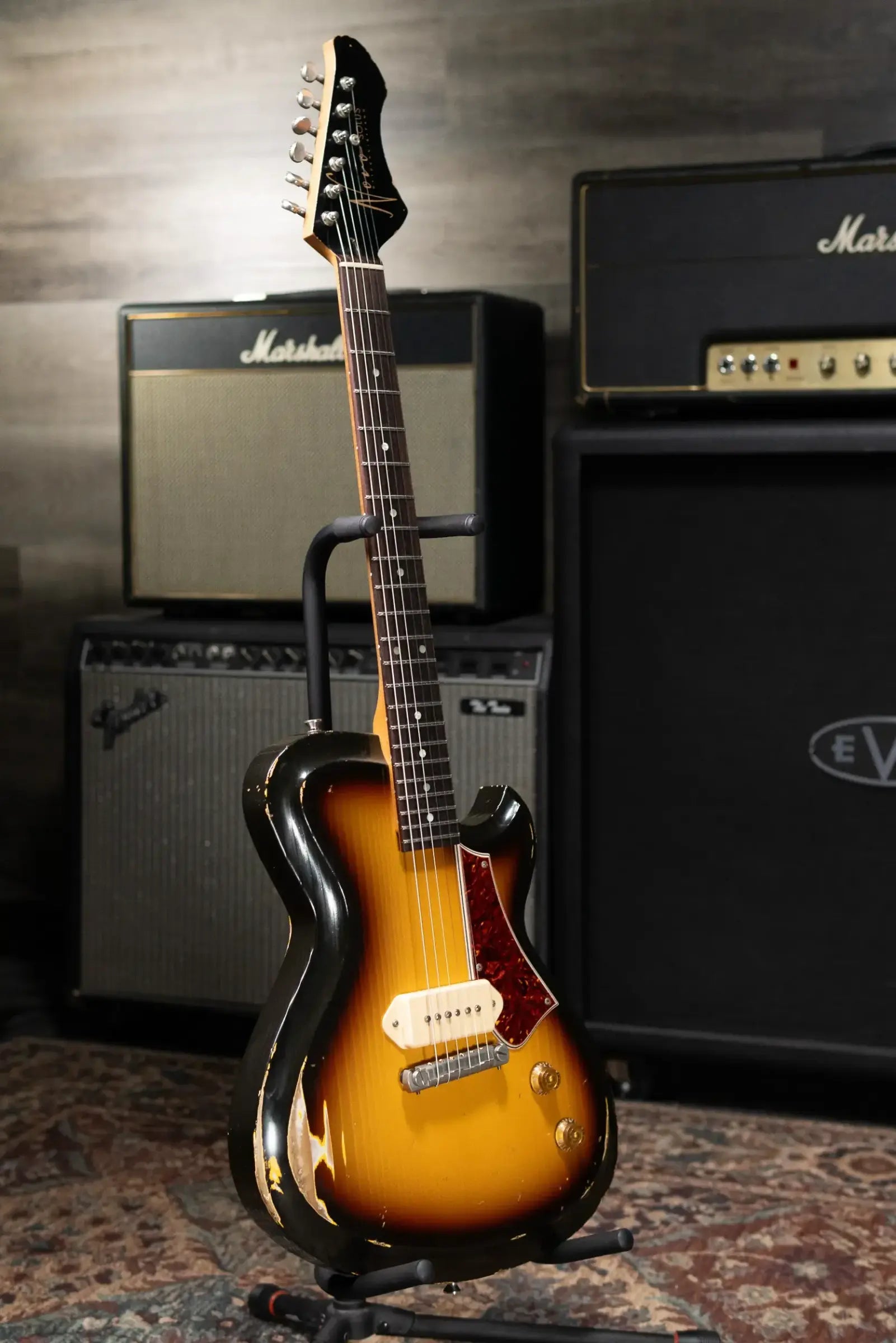Novo Custom Solus M1 Electric Guitar - TV Burst with Gig Bag