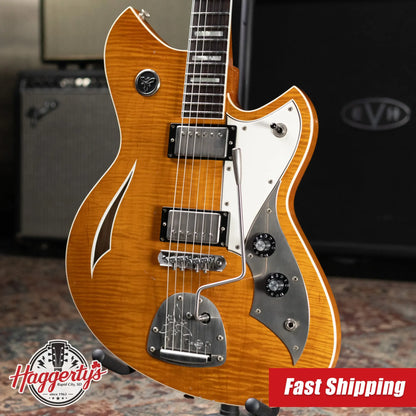 Novo Dealer Limited Miris JHH Electric Guitar - Amber with Gig Bag