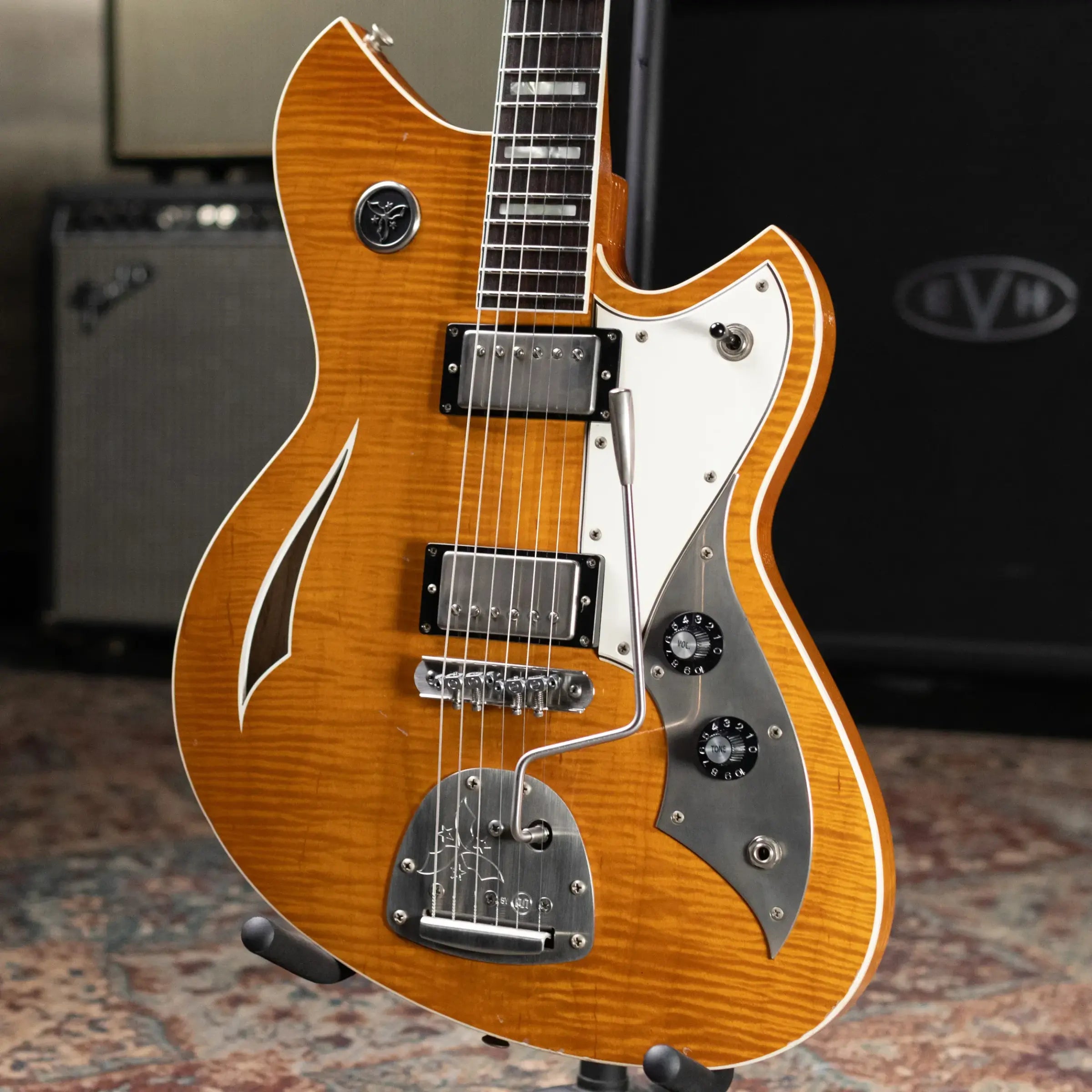 Novo Dealer Limited Miris JHH Electric Guitar - Amber with Gig Bag