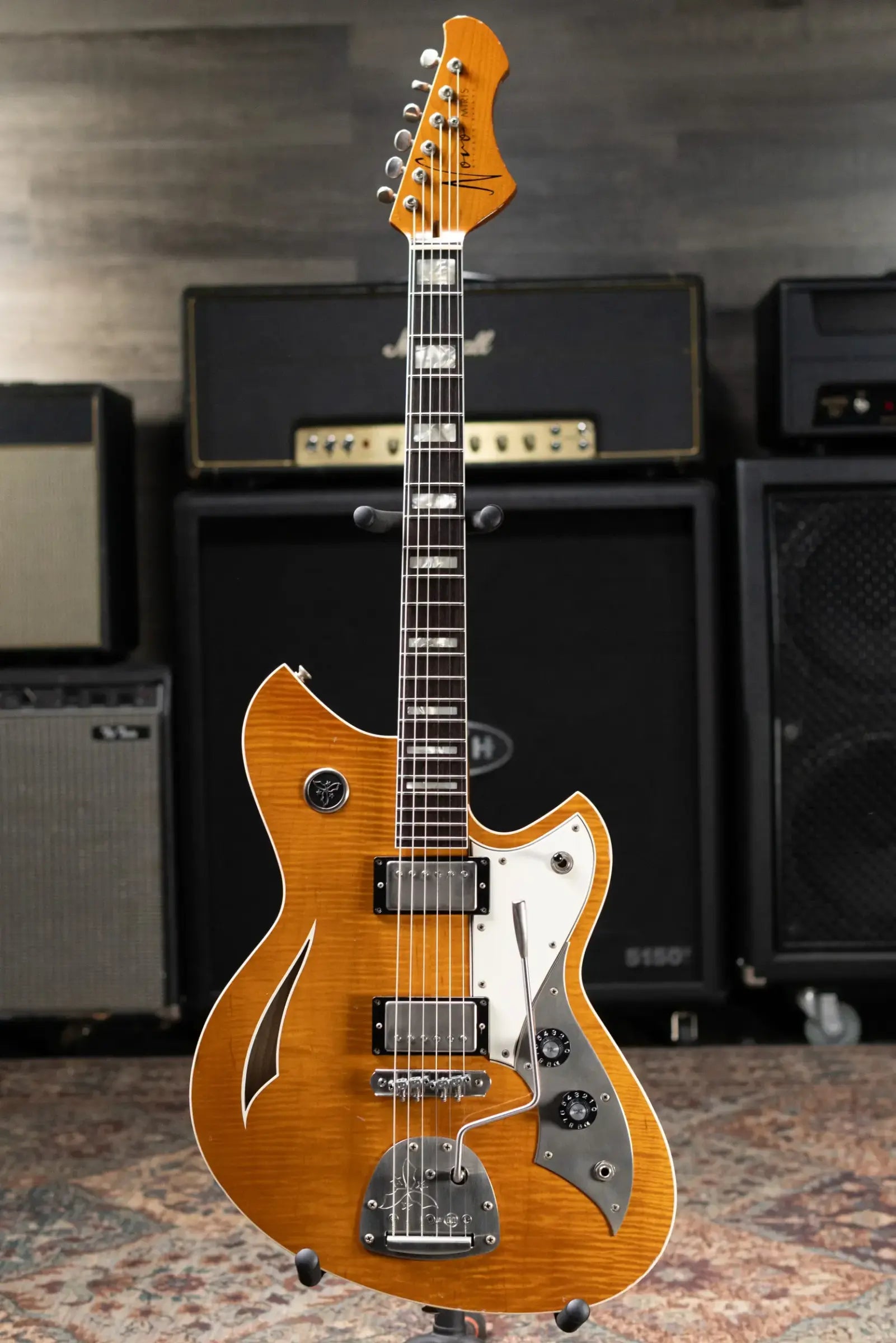 Novo Dealer Limited Miris JHH Electric Guitar - Amber with Gig Bag