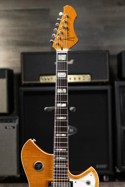 Novo Dealer Limited Miris JHH Electric Guitar - Amber with Gig Bag