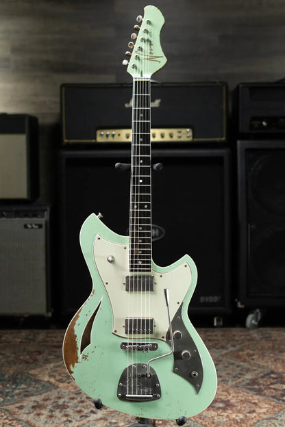 Novo Miris JHH Custom Electric Guitar - Surf Green with Deluxe Padded Soft Case - Used