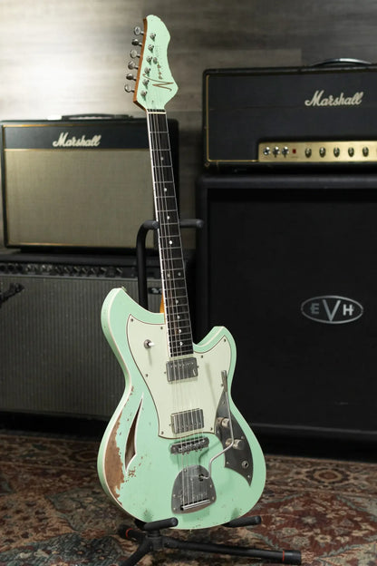 Novo Miris JHH Custom Electric Guitar - Surf Green with Deluxe Padded Soft Case - Used