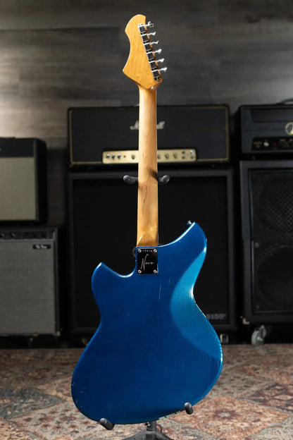 Novo Serus J H-P90 Electric Guitar - Lake Como Blue with Racing Strip with Hardshell Case - Used