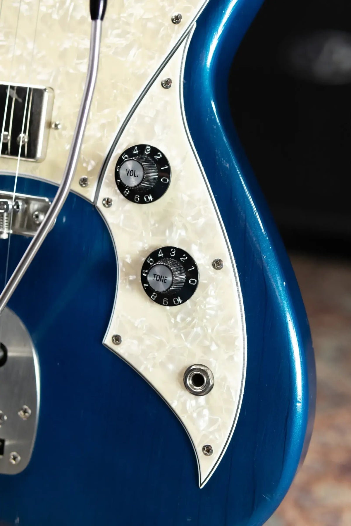 Novo Serus J H-P90 Electric Guitar - Lake Como Blue with Racing Strip with Hardshell Case - Used