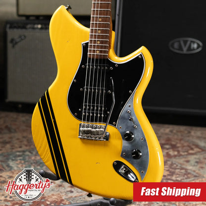 Novo Serus S HSS Electric Guitar - Vandalism Yellow with Black Pinstripe with Mono Gig Bag - Used