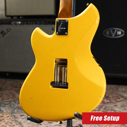 Novo Serus S HSS Electric Guitar - Vandalism Yellow with Black Pinstripe with Mono Gig Bag - Used