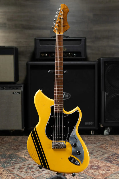Novo Serus S HSS Electric Guitar - Vandalism Yellow with Black Pinstripe with Mono Gig Bag - Used