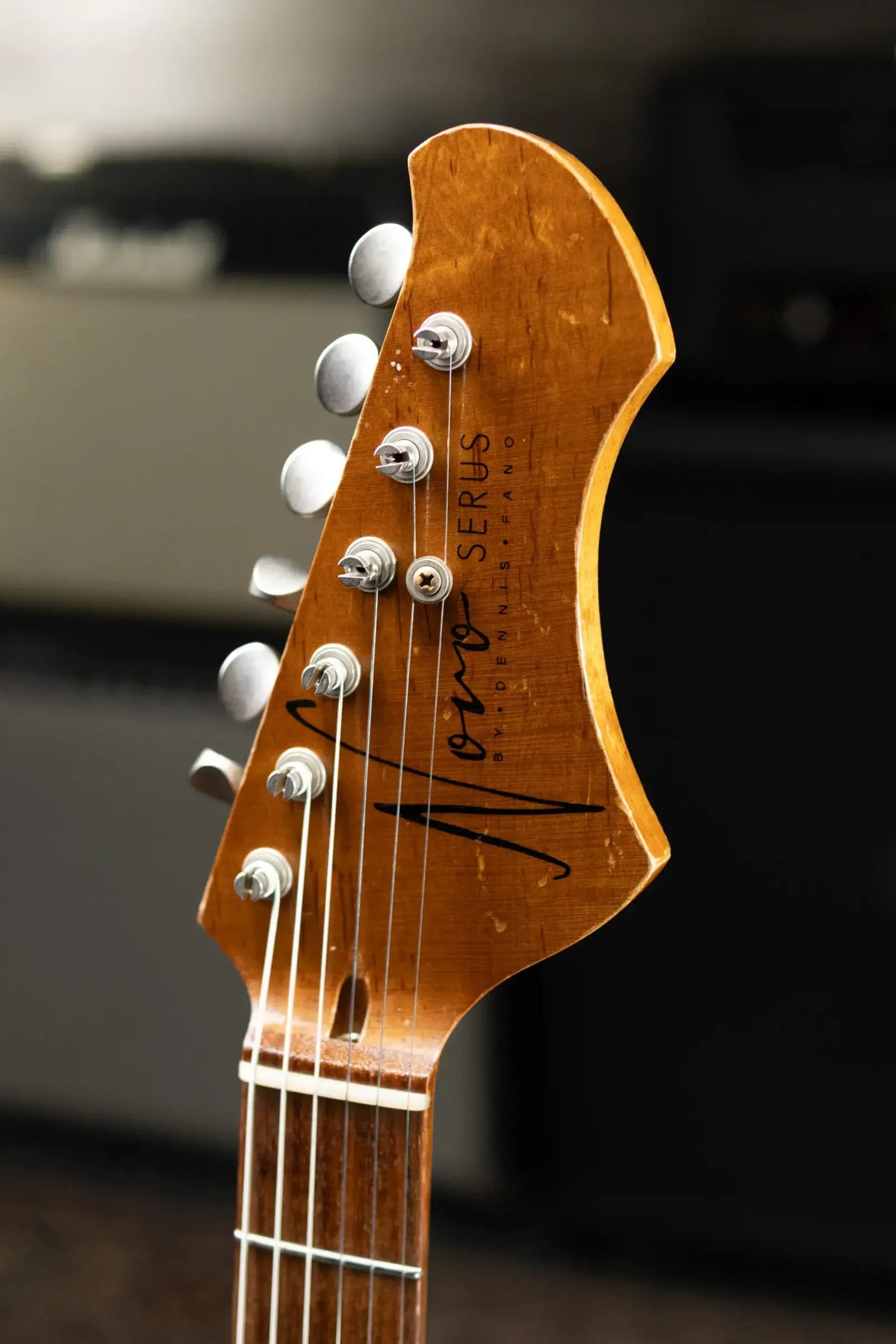 Novo Serus S HSS Electric Guitar - Vandalism Yellow with Black Pinstripe with Mono Gig Bag - Used