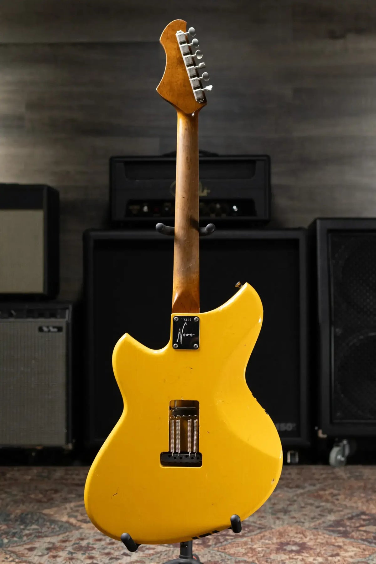 Novo Serus S HSS Electric Guitar - Vandalism Yellow with Black Pinstripe with Mono Gig Bag - Used
