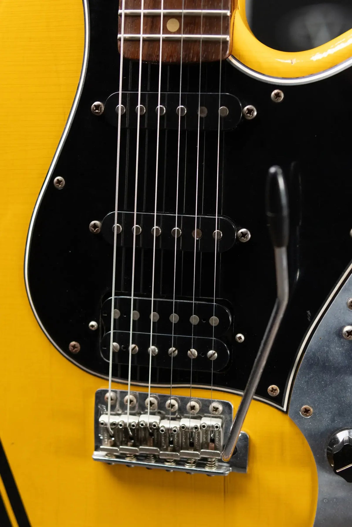 Novo Serus S HSS Electric Guitar - Vandalism Yellow with Black Pinstripe with Mono Gig Bag - Used