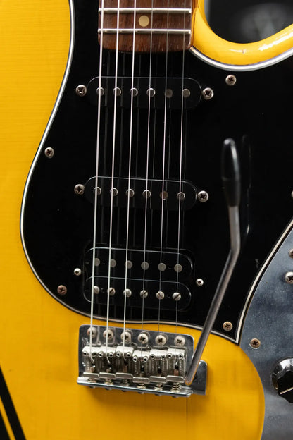 Novo Serus S HSS Electric Guitar - Vandalism Yellow with Black Pinstripe with Mono Gig Bag - Used