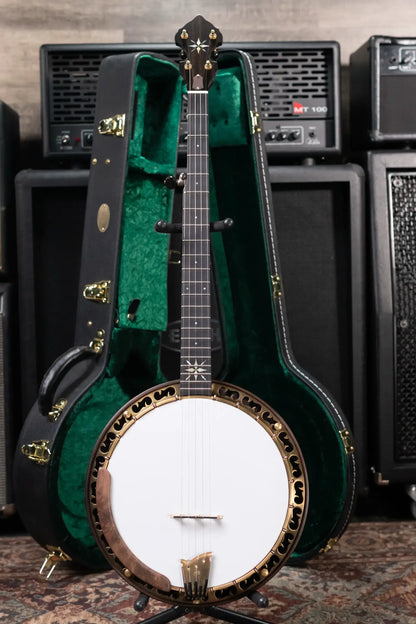 OME Banjos Gold Hill Vintage Alpha 5-String Resonator Banjo with Hardshell Case