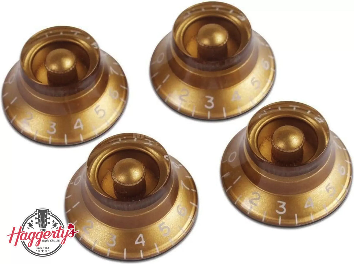 Gibson Top Hat Knobs Gold 4-Pack