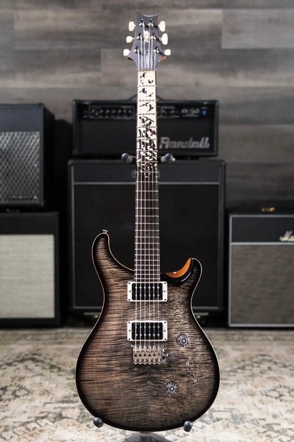 PRS Custom 24 "Birds of a Feather" Limited Edition Artist Top Electric Guitar - Charcoal Microburst with Hardshell Case