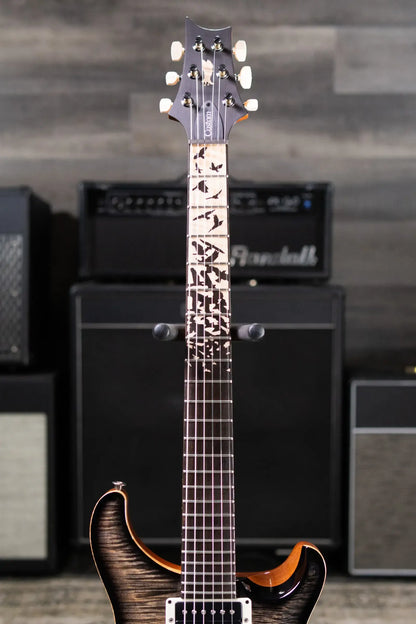 PRS Custom 24 "Birds of a Feather" Limited Edition Artist Top Electric Guitar - Charcoal Microburst with Hardshell Case