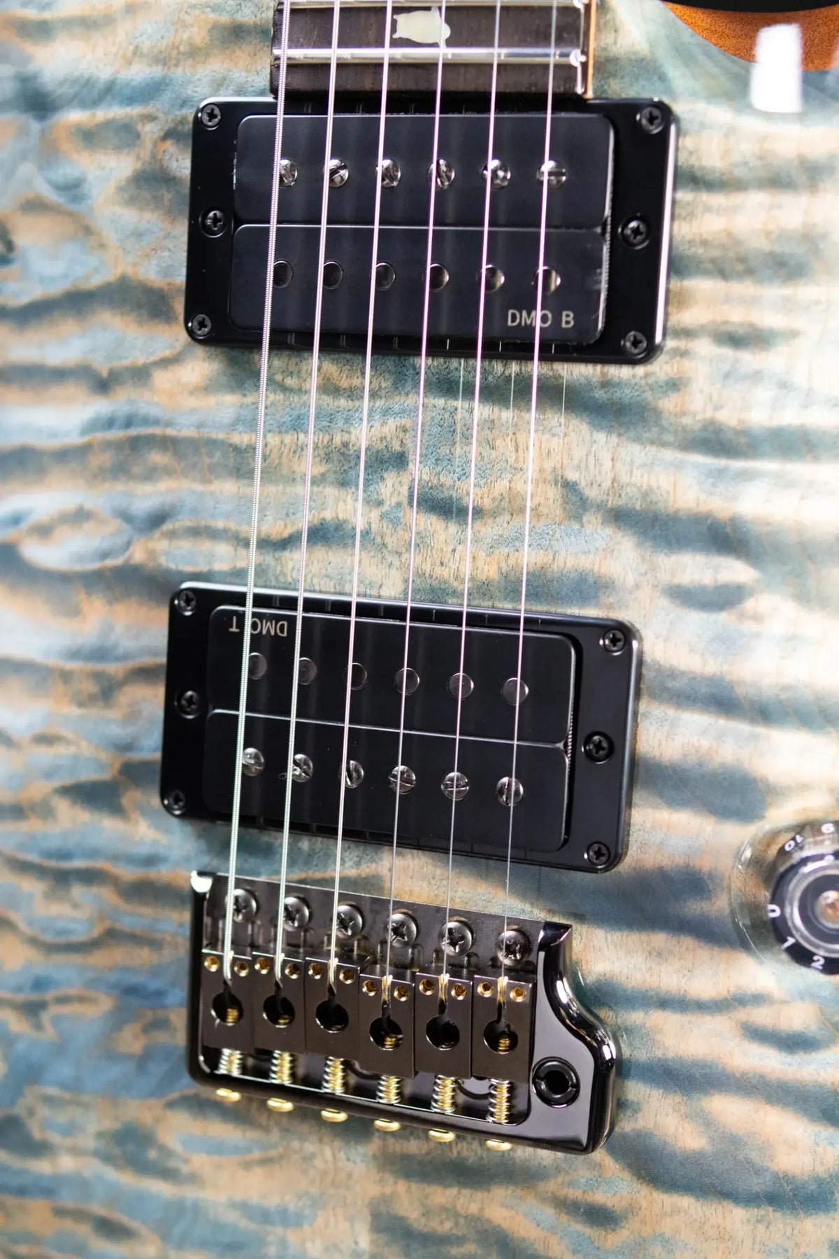 PRS Custom 24 Quilt Maple Artist Top Electric Guitar - Faded Indigo with Hardshell Case