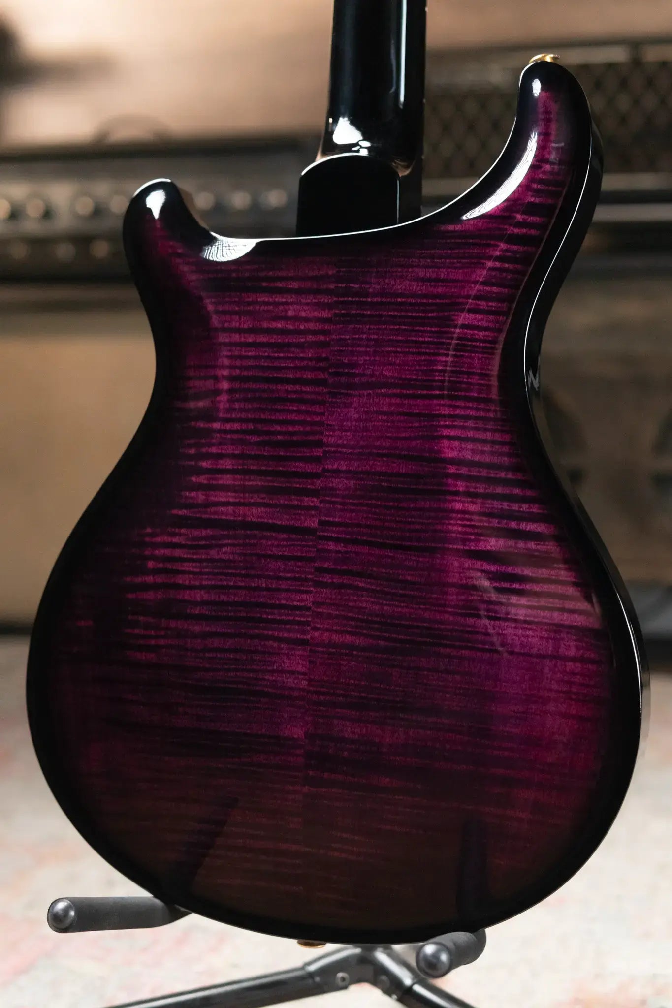 PRS Hollowbody II Piezo Flame Maple 10-Top - Violet Smokeburst with Hardshell Case