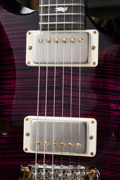 PRS Hollowbody II Piezo Flame Maple 10-Top - Violet Smokeburst with Hardshell Case