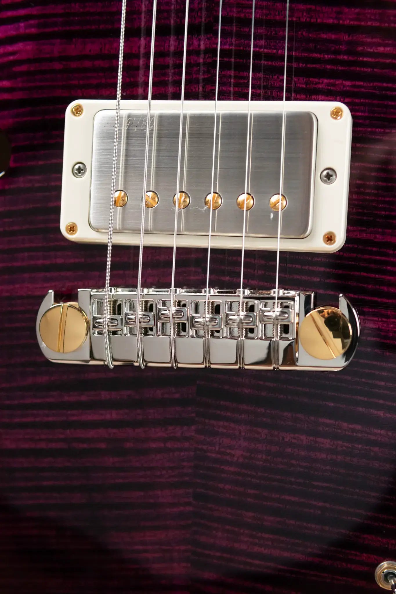 PRS Hollowbody II Piezo Flame Maple 10-Top - Violet Smokeburst with Hardshell Case
