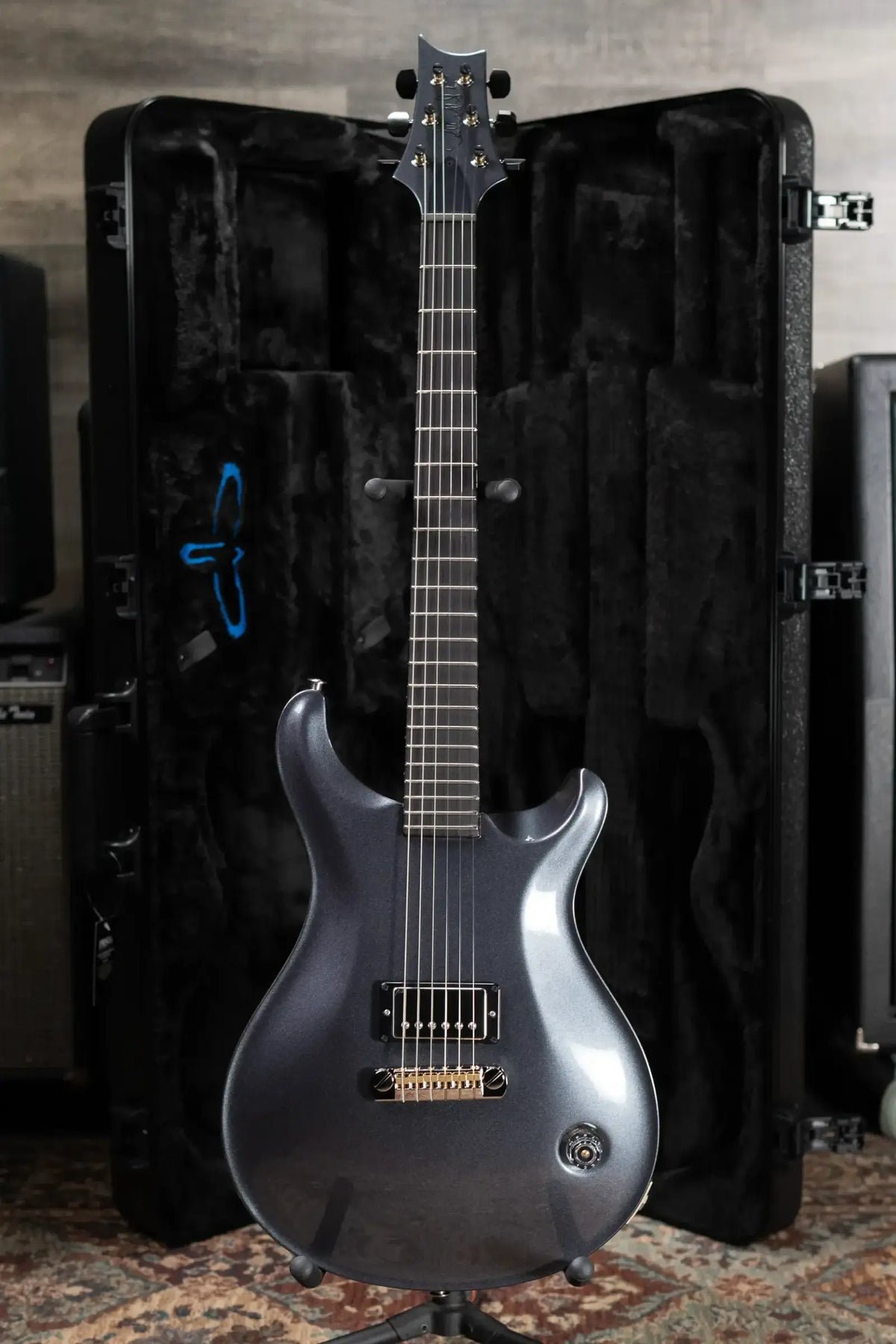 PRS Jonathan Jourdan Signature Limited Edition Electric Guitar - Gunmetal Metallic with Hardshell Case