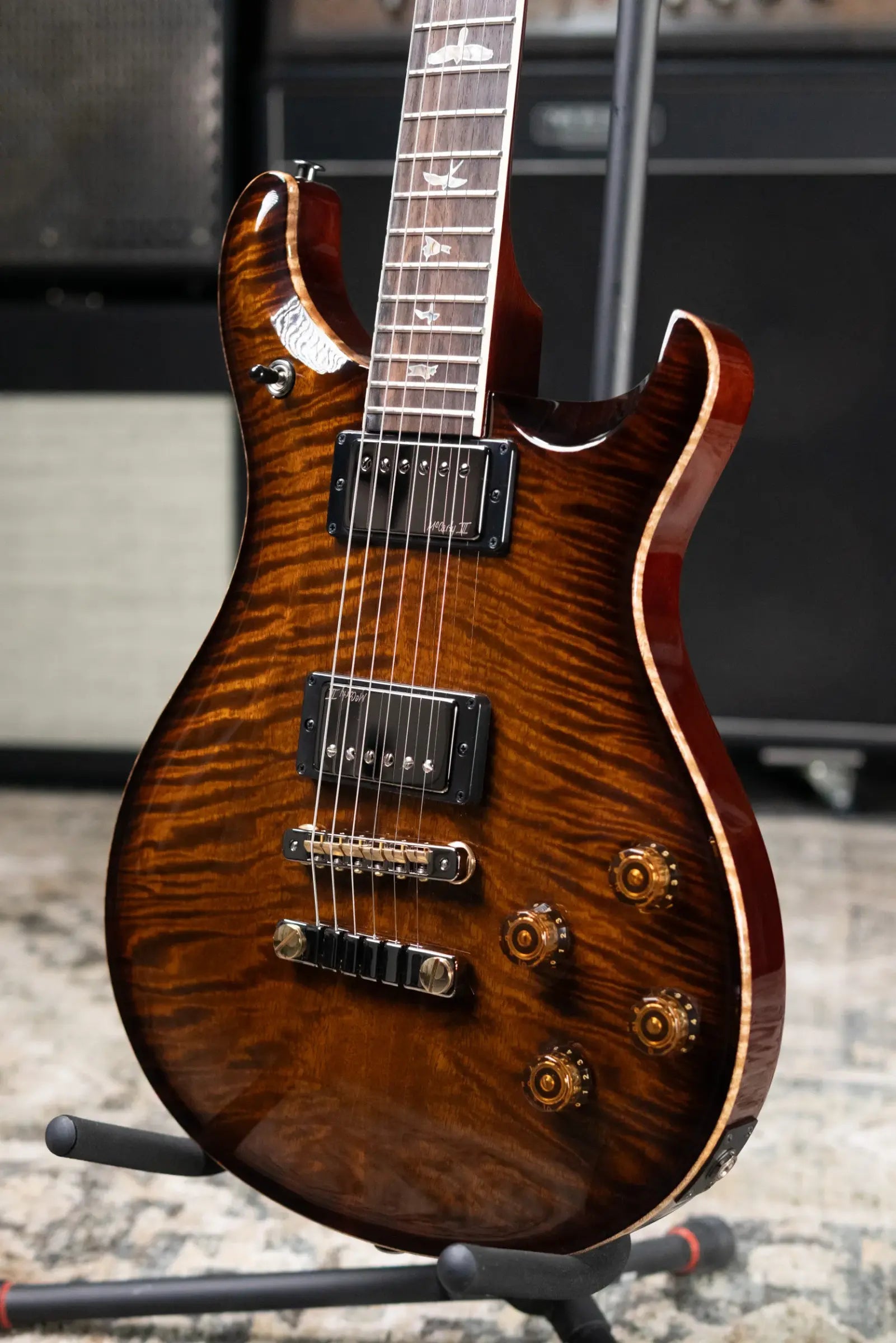 PRS Mango Top Limited Edition (1 of 200) 594 McCarty Solid Body Electric Guitar - Black Gold Burst with Hardshell Case