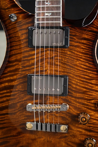 PRS Mango Top Limited Edition (1 of 200) 594 McCarty Solid Body Electric Guitar - Black Gold Burst with Hardshell Case