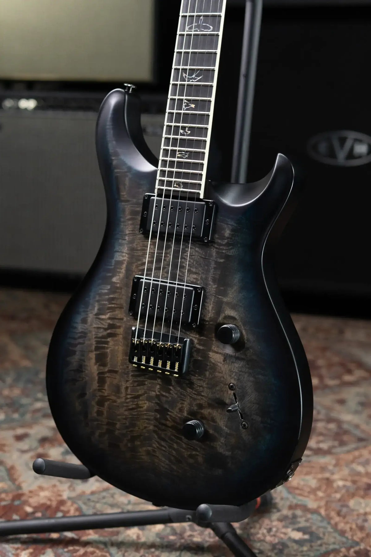 PRS Mark Holcomb Signature Electric Guitar - Blue Wraparound Burst with Hardshell Case - Used